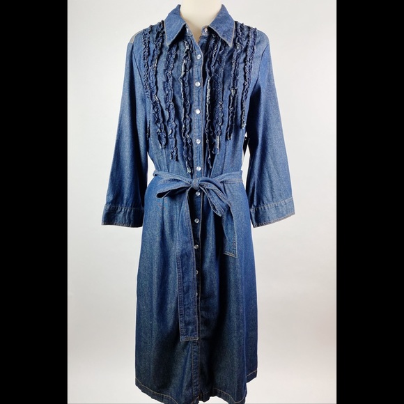 size 16 denim dress